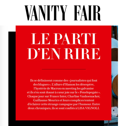 Vanity Fair - Reportage - Le parti den rire