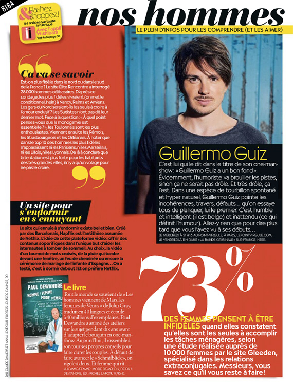 Photo d'article de Guillermo Guiz sur Biba