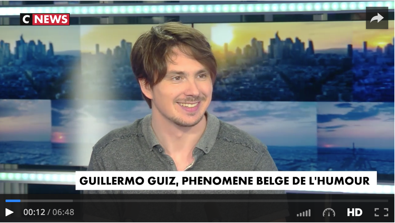 Guillermo Guiz, le phénomène belge de l'humour sur CNEWS
